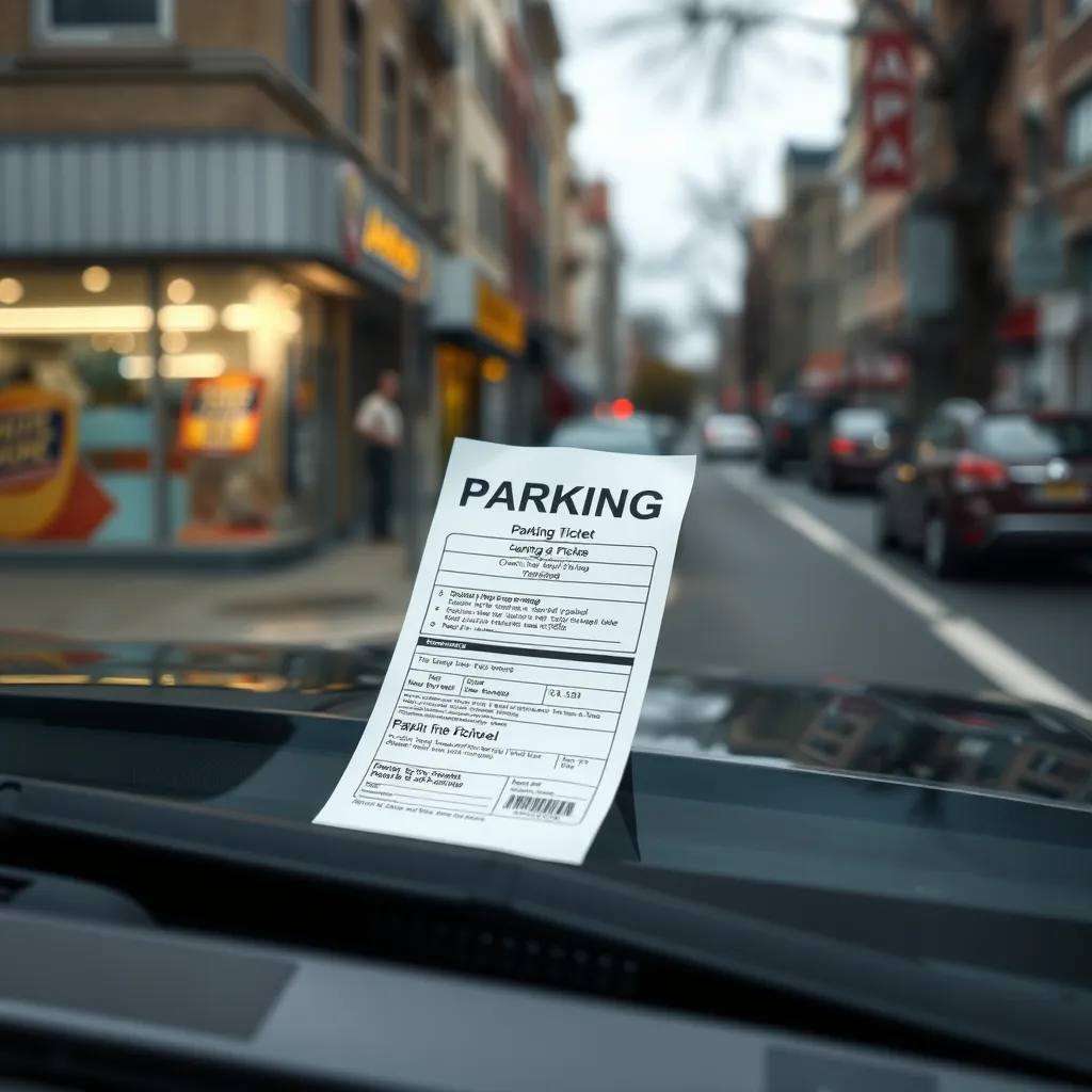 Czy można otrzymać mandat za parkowanie pod sklepem?